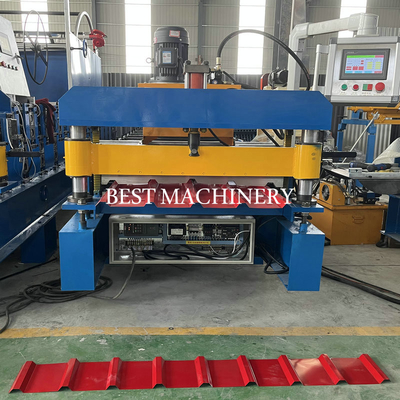 रंग स्टील प्रोफाइल के लिए Yx750 पीएलसी रूफिंग शीट रोल बनाने की मशीन