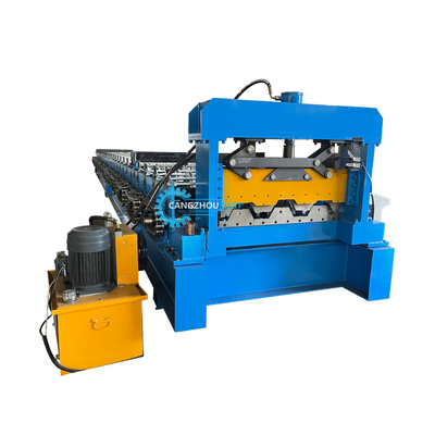 फ्लोर डेक रोल बनाने की मशीन 1250mm पीएलसी नियंत्रण 22kw