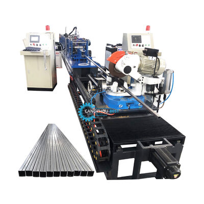 20x20mm छोटे आकार का स्टील प्रोफाइल लेजर वेल्डिंग स्क्वायर ट्यूब बनाने वाली रोल फॉर्मिंग मशीन