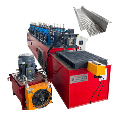 फ्लाइंग कटिंग हाई स्पीड हैट चैनल कोल्ड रोल बनाने की मशीन पीएलसी नियंत्रण