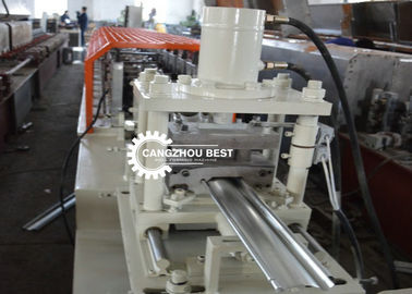 स्वचालित स्टील धातु रोलिंग पीएलसी शटर द्वार बनाने की मशीन 8 मी / मिनट