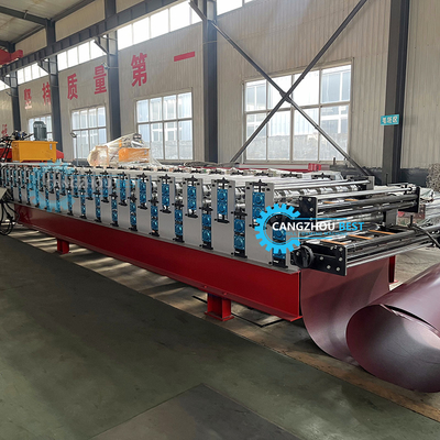 Coil Width 1220mm Roof Tile &amp; Trapezodial Roof Sheet Double Layer Roof Roll Forming Machine कॉइल चौड़ाई 1220 मिमी छत टाइल और ट्रैपेज़ोडियल छत शीट डबल लेयर छत रोल बनाने की मशीन