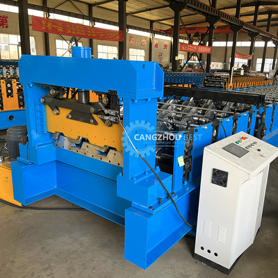 फ्लोर डेक रोल बनाने की मशीन 1250mm पीएलसी नियंत्रण 22kw