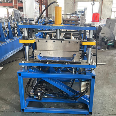 कलर स्टील पोर्टेबल Kr18 रूफिंग शीट रोल बनाने की मशीन खड़ी सीम