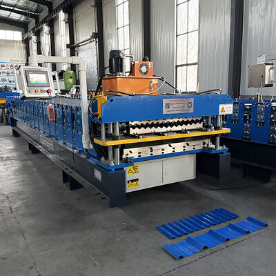 एक मशीन, दो प्रोफ़ाइल, असीमित संभावनाएँ! डबल परत स्वचालित रूपांतरण छत बनाने की मशीन