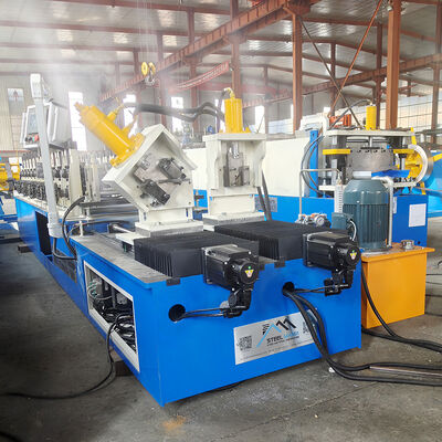 मेक्सिको पौलर प्रोफाइल हाई स्पीड डबल लाइन स्टड और ट्रैक रोल बनाने की मशीन