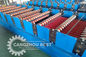 चीन में 30 मीटर / मिनट नालीदार धातु छत शीट रोल बनाने की मशीन