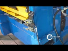 प्रेस लोगो के साथ पेरू लोकप्रिय स्टील डेकिंग फ्लोर शीट पैनल रोल बनाने की मशीन