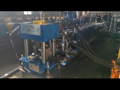 स्टील प्रोफाइल चैनल रोल बनाने की मशीन मैन्युअल रूप से आकार C Purlin 80-300mm वेब आकार बदलें